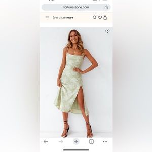 NWT Sage green cowl neck dress